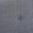 Lit scandinave Oslo en tissu 140x190cm gris anthracite