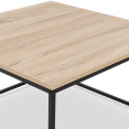 DETROIT vierkante salontafel 70 cm industrieel ontwerp