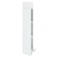 Meuble colonne suspendu 113 cm blanc pour salle de bain LILA