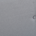 Lit double scandinave Oslo 160x200 cm tissu gris clair