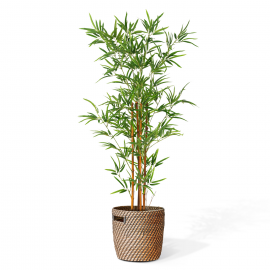 Bambou artificiel hauteur 150 cm avec pot