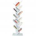 Etagère bibliothèque à livres forme d'abre 10 niveaux blanche