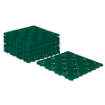 Set van 10 tuinroosters in groen 29,5 x 29,5 cm