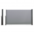 Paravent extérieur rétractable 180 x 400 CM gris clair store latéral