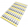 Buitentapijt SARI grijze en gele driehoeken 180 x 280 CM