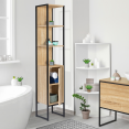 Kolomkast badkamer DETROIT 1 deur industrieel design
