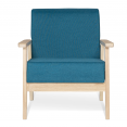 Scandinavische stoffen ANDERS fauteuil in blauwgroen