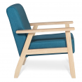 Scandinavische stoffen ANDERS fauteuil in blauwgroen