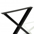 Set van 2 tafelpoten in X-vorm 72x73 cm industrieel design
