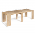 Uitschuifbare ORLANDO consoletafel, 235 cm, 10 personen, met beukenhoutlook
