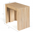 Uitschuifbare ORLANDO consoletafel, 300 cm, 14 personen, met beukenhoutlook