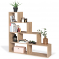 Houten LINA trapvormige boekenkast in beukenlook