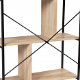 DETROIT boekenkast met 5 niveaus, industrieel design, 170 cm