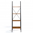 DAYTON ladderrek met 4 niveaus, industrieel design en verweerde look, 170 cm