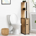DETROIT wc-meubel met 2 deuren en legplanken, industrieel design