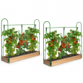 Duo moduleerbare tomatenserres extra groei, complete set met folie + steun