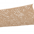 Zandkleurig rechthoekig schaduwdoek met camouflagedesign, 3 x 4 m