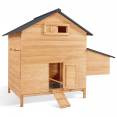 Kippenhuisje voor 6 tot 10 kippen met houten legnest