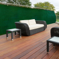 Groen privacyscherm 1 x 10 m 220 g/m² met hoge dichtheid professionele luxe kwaliteit