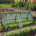 LOT DE 2 SERRES CHÂSSIS DE JARDIN SPÉCIALE FORÇAGE L.120 CM VERTES