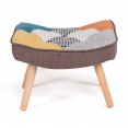 Scandinavische stoffen IVAR fauteuil met voetensteun in veelkleurig patchwork