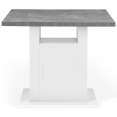 Keukeneiland UGO van 110 cm met opbergruimte, wit en werkblad met betoneffect