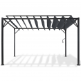 Pergola lames orientables CEFALU 3x4 M gris anthracite