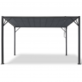 Pergola lames orientables CEFALU 3x4 M gris anthracite