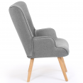 Scandinavische IVAR fauteuil in lichtgrijze stof