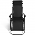 Lot de 2 fauteuils de jardin inclinables RELAX grand confort noir