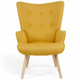 Scandinavische IVAR fauteuil in gele stof
