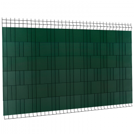 Set van 35 M horizontale groene flexibele PVC verduisteringslamellen