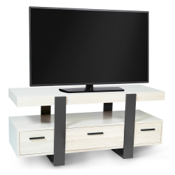 Meuble TV 116 cm PHOENIX avec tiroirs bois gris