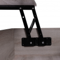Table basse plateau relevable DELANO grège design industriel