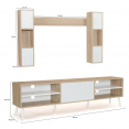 TV-meubel HOUSTON hout en wit 180 cm