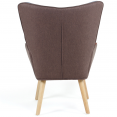 Scandinavische IVAR fauteuil in veelkleurige patchworkstof en houndstoothprint