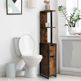 DAYTON 2-deurs WC-meubel met planken in industrieel design