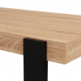 PHOENIX houten en zwarte bartafel 113 cm