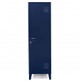 ESTER locker met donkerblauwe metalen deur, industrieel ontwerp