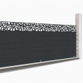 Brise vue occultant 1,5 x 10M effet lames de clôture motifs FLOWER 160 gr/m²