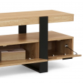 TV-meubel PHOENIX hout en zwart met laden 140 cm