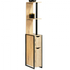DETROIT 2-deurs WC-meubel met planken in industrieel design