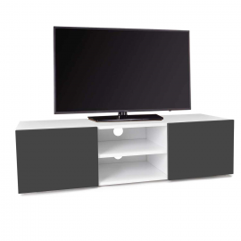 ELI wit TV-meubel met antracietgrijze deuren 113 cm