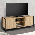 DETROIT 2-deurs TV-meubel in industrieel ontwerp 140 cm