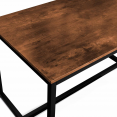 DAYTON 6-persoons eettafel, industrieel ontwerp 150 cm