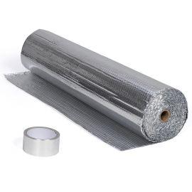 10m² dubbelzijdige aluminium noppenisolatiekit voor meerdere oppervlakken + lijm
