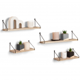Set van 4 LILY wandplanken met industrieel ontwerp