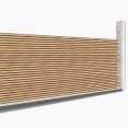 Verduisteringsrolgordijn 1,5 x 10 M met houten claustra-effect 160 gr/m²