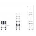 3m20 opvouwbare aluminium telescopische ladder, maximale belasting 150kg
