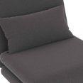 Fauteuil cabrio ROMEO lit d'appoint 1 plaats 80x190 cm tissu gris antraciet